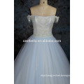 China factory real sample pictures wholesale alibaba light blue wedding dress